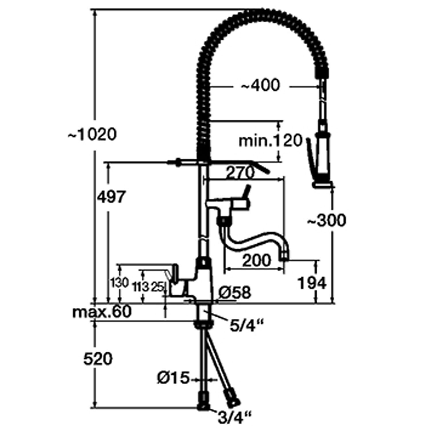 BARTSCHER Einhebelmischer 40L-1801B - 400123