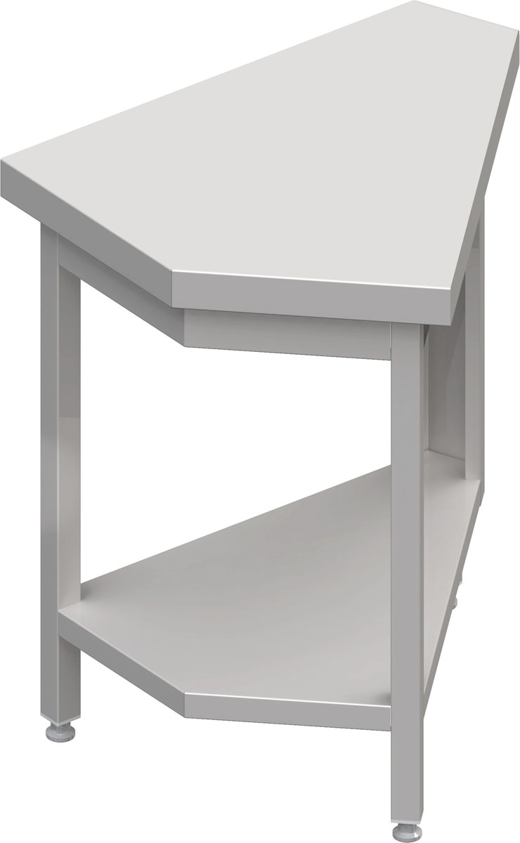 STALGAST Neutralausgabe 45° Inneneckmodul 644x814x880 mm, Edelstahlabdeckung
