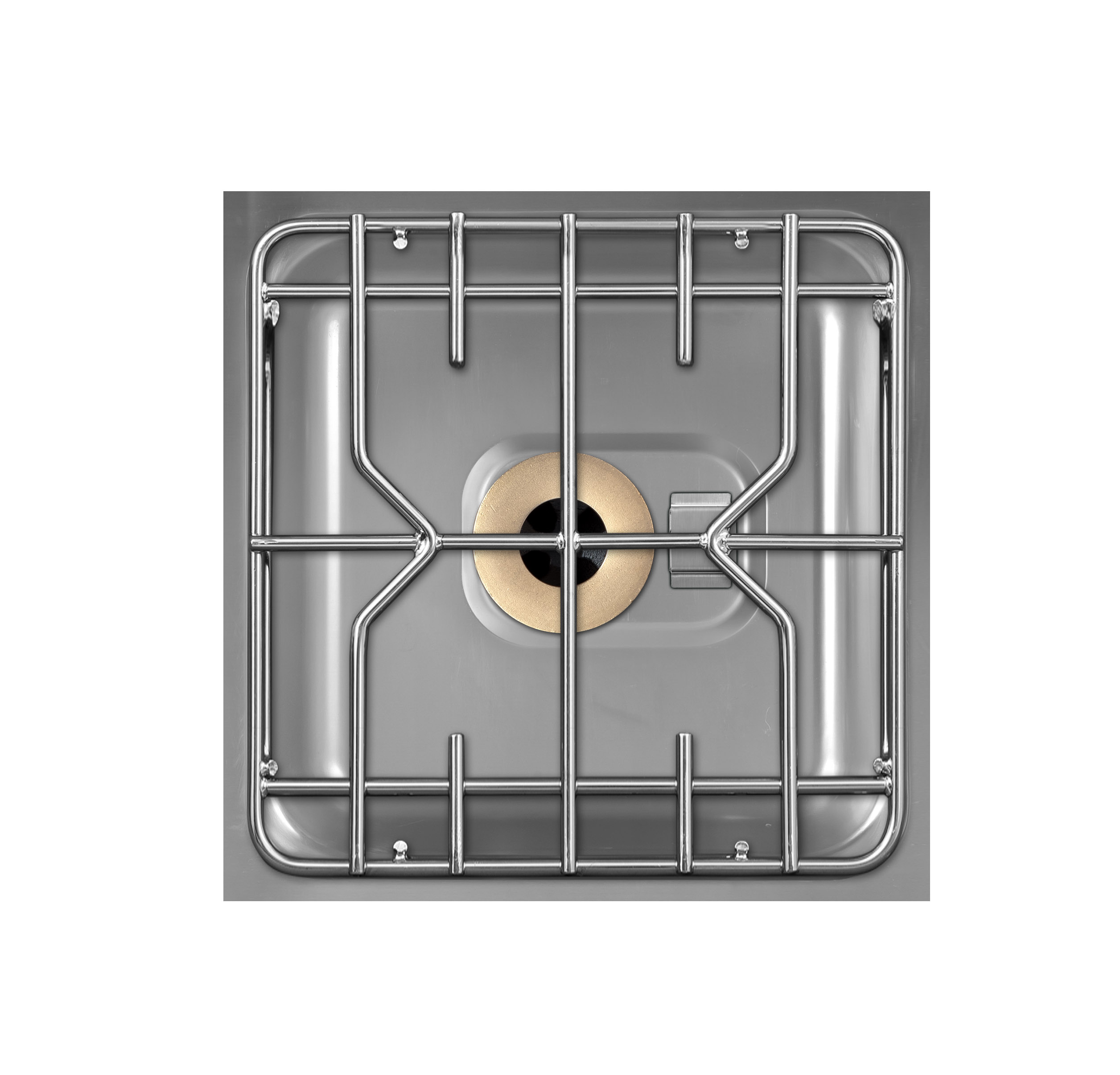 Berner BEG1S40D Gaskochfeld mit 1 Kochzone 5500 Watt mit Zweikreisbrenner