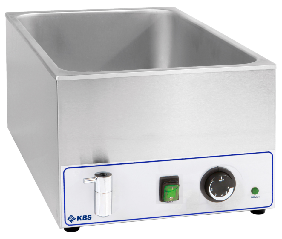 KBS Bainmarie mit Ablasshahn für 1x 1/1 GN, h=150 mm