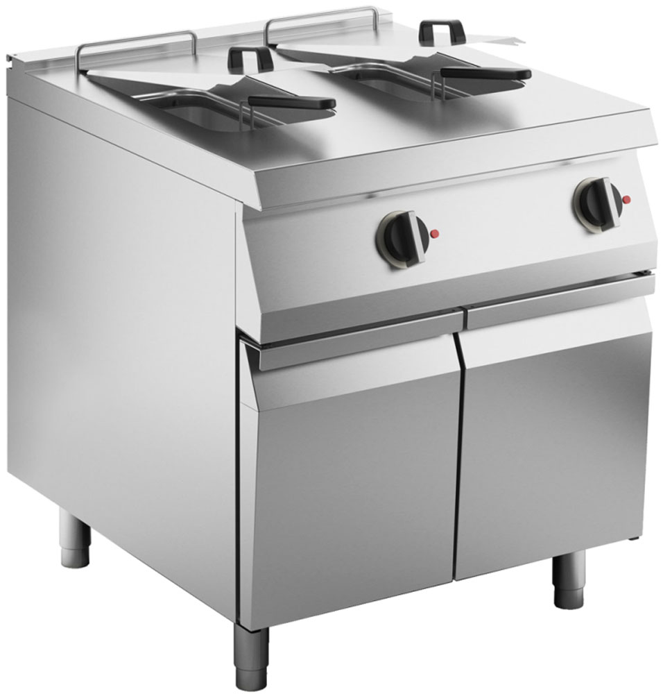 KBS Elektro-Fritteuse 2 Becken je 15 L Standgerät 24kW