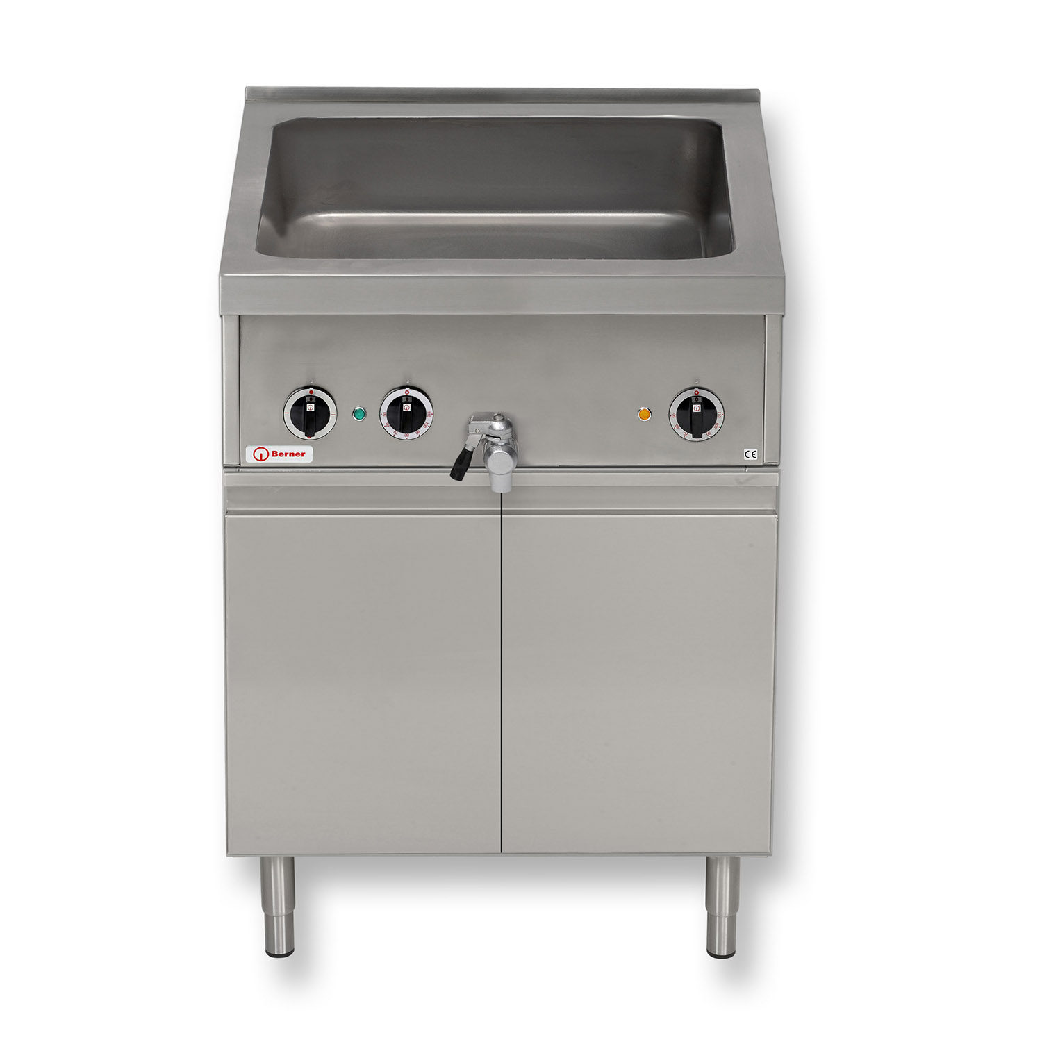 Berner BWBKTD70WS Bain-Marie GN2/1 mit Wärmeschrank im Unterbau