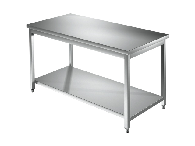 GASTROXTREM Arbeitstisch mit Grundboden - verschweißt - viele Ausführungen