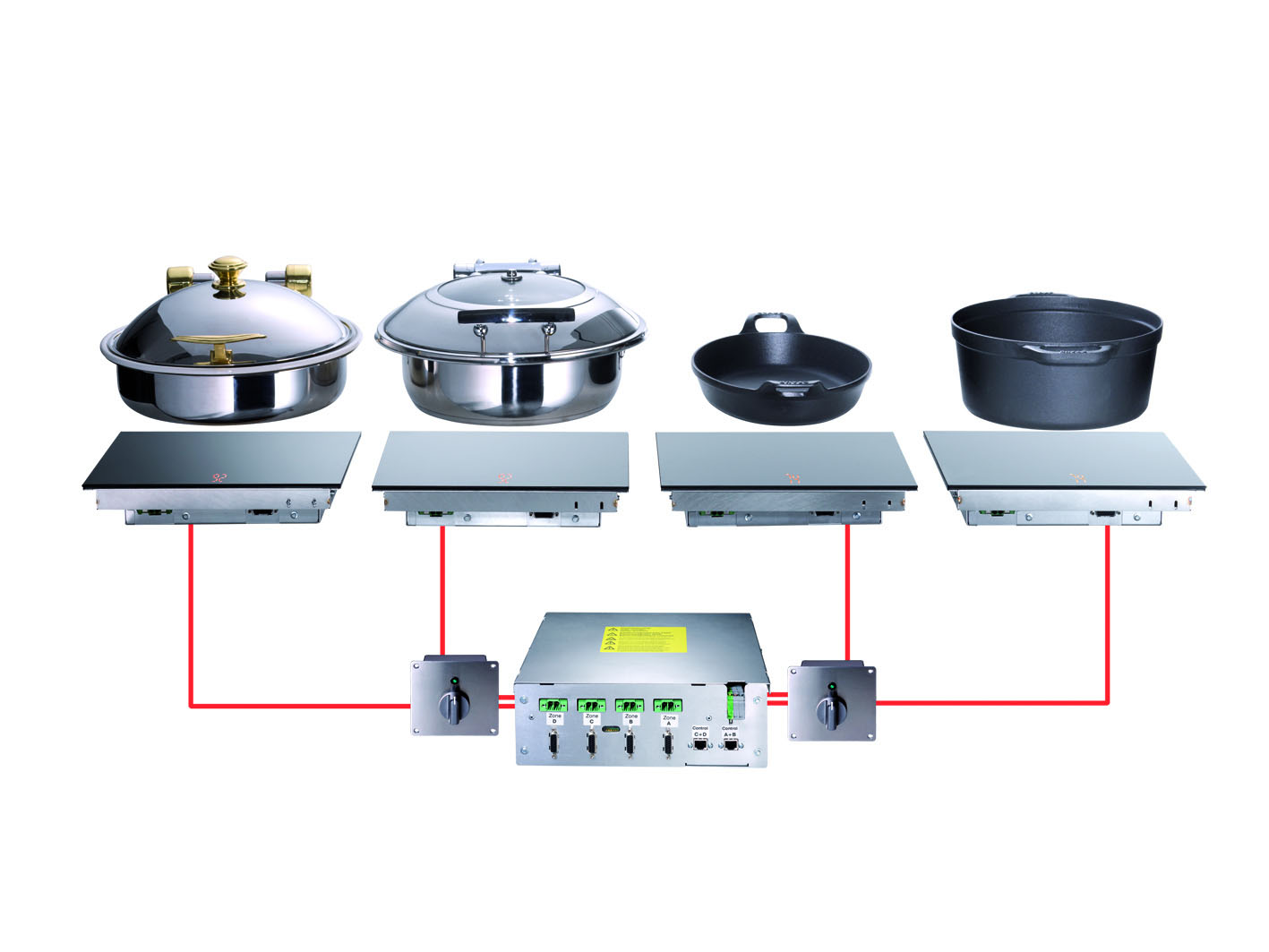 Einbau Induktions Warmhalteplatte HOLD-LINE ohne Rahmen SCHOLL
