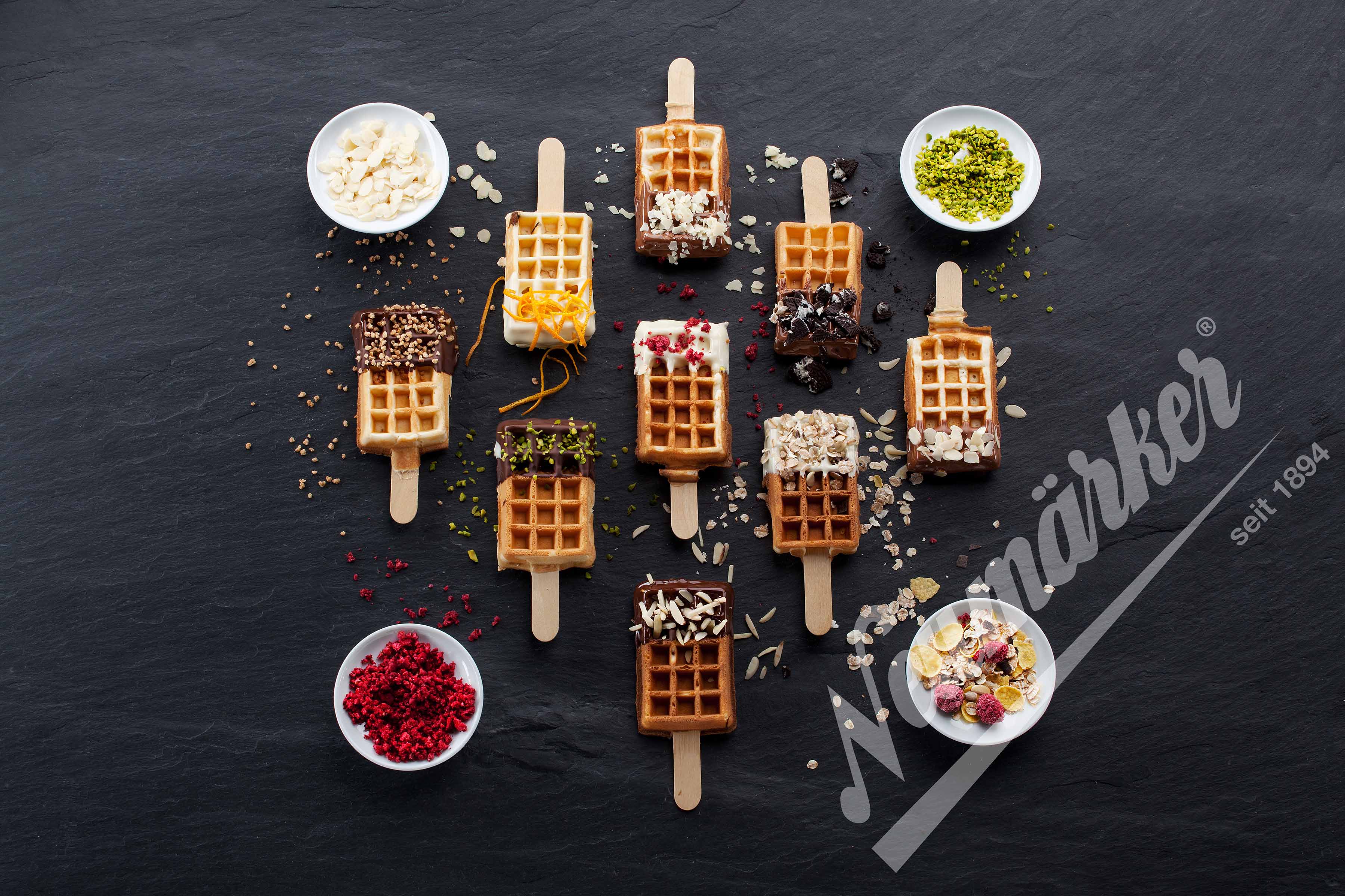 Neumärker Waffeleisen Thermocook® inkl. Rahmwaffel am Stiel Wechselplatten