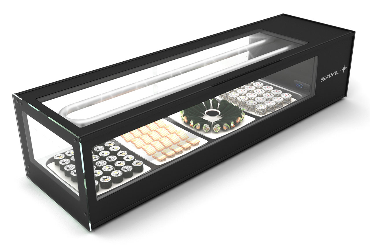 Sushi Kühlvitrine Logic 6 x GN 1/3 Neumärker 05-70560