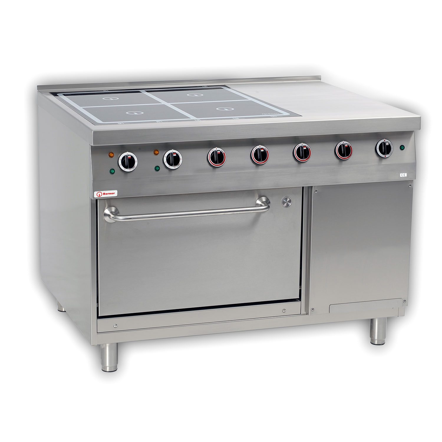 Berner  BI4SHUBF26 Standherd Induktion 4 Kochstellen Sondermodell