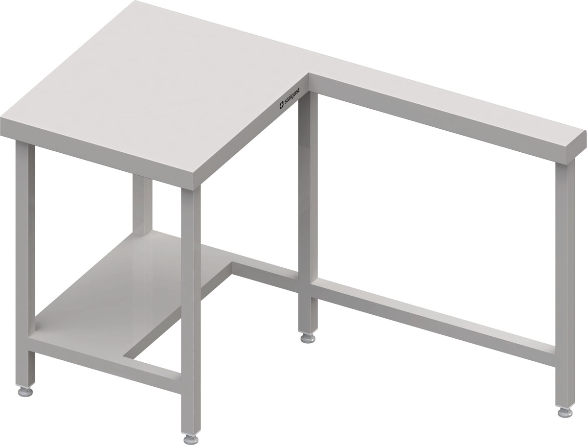 STALGAST Kassenstation mit Arbeitsfläche links 1400x735x880 mm Edelstahlabdeckung