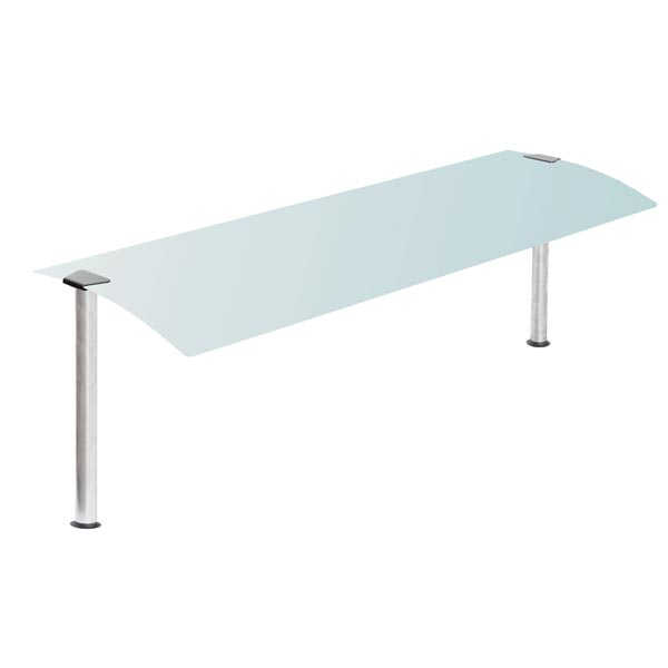 Glasaufbau einseitig Abgerundet