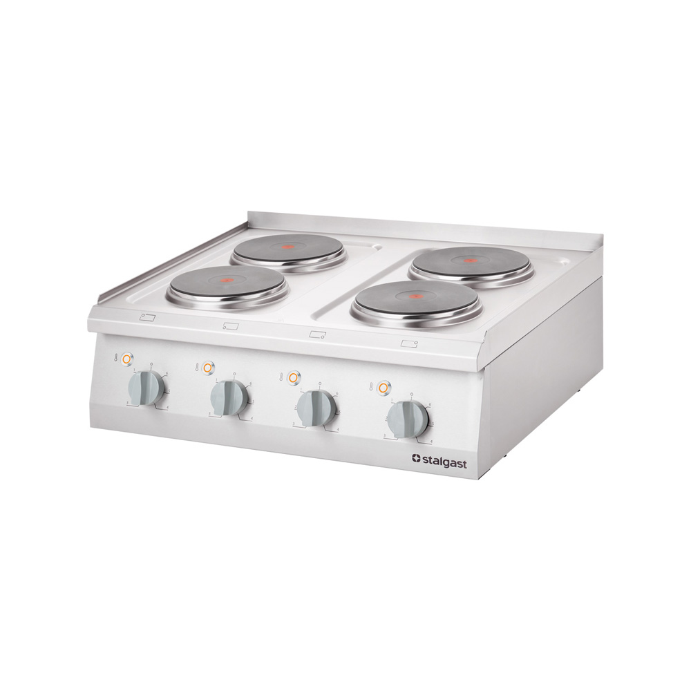 STALGAST Edelstahl Elektro-Kochfeld als Tischgerät mit 4 Herdplatten, Serie 700 ND