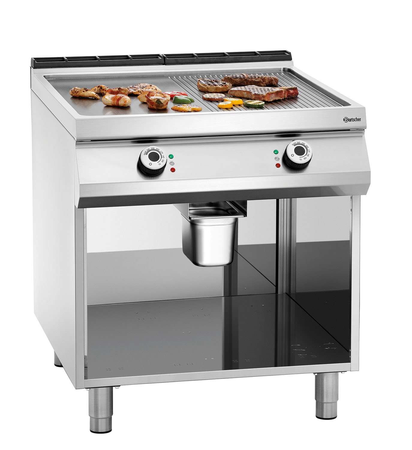 BARTSCHER Elektro-Griddleplatte, 1/2+1/2, OU - 296511