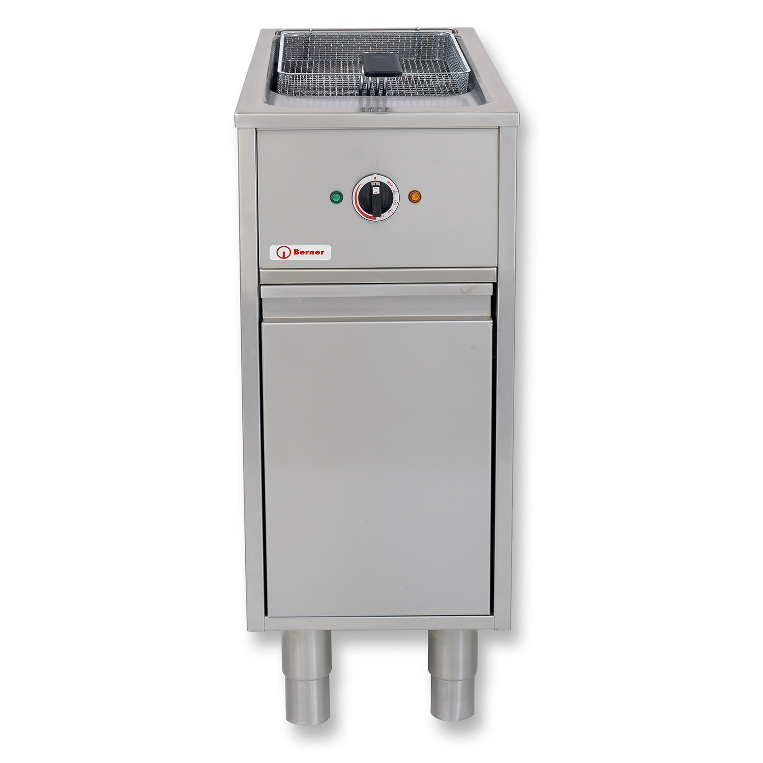 Berner BFHE40 Elektro Fritteuse Standgerät mit 1 Becken mit Sensor Tastenfeld