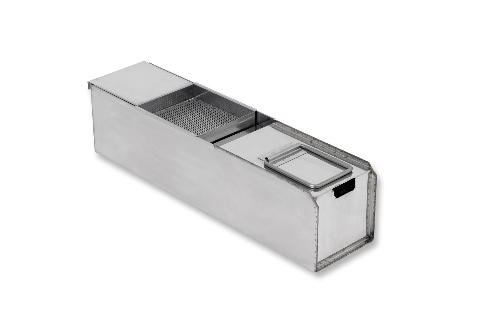 Berner BFABK Fettauffangbehälter für Fritteusen - schmale Ausführung