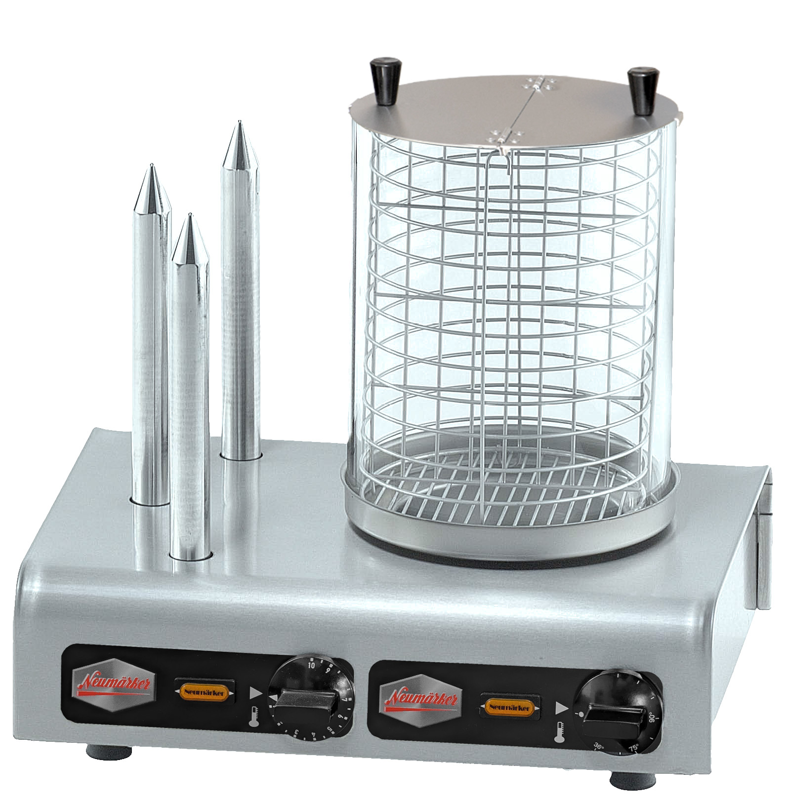 Neumärker Würstchenwärmer Hot-Dog mit seitlichen Stäben