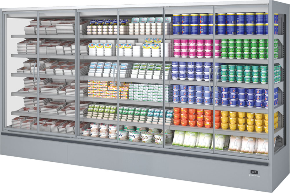 KBS Wandkühlregal Genova 1250 ZK mit Drehtüren