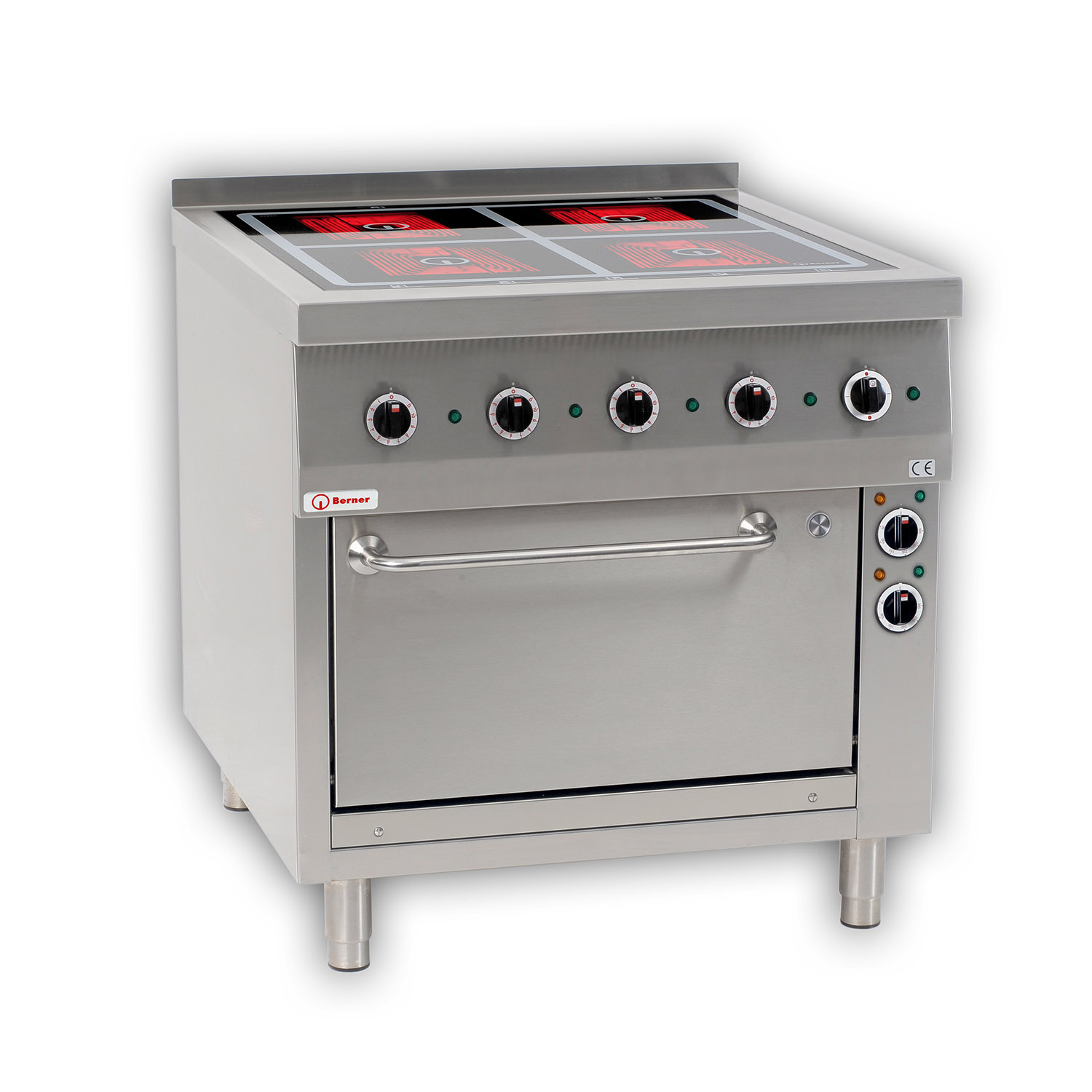 Berner BS4SHQTB Elektro-Standherd mit 4 Strahlheizkörper u. Bratofen Sondermodell
