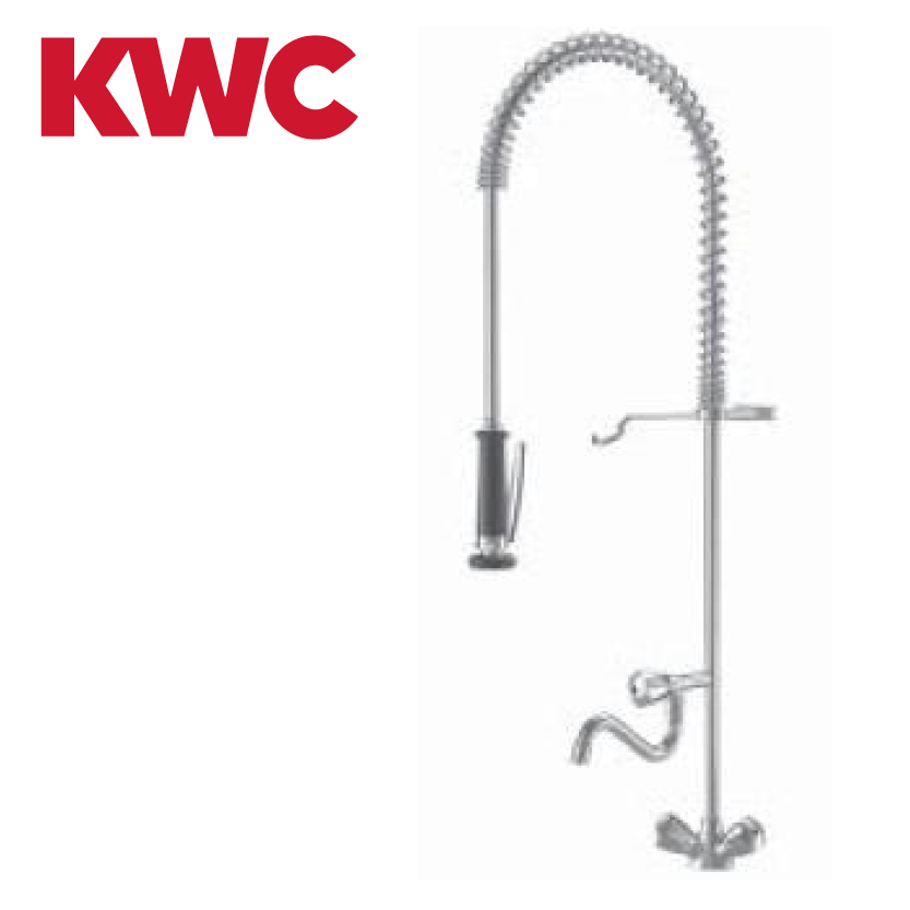KWC Gastro K.24.41.61.000C06 Gastronomie-Geschirrbrause Zweigriffmischer mit Schwenkauslauf
