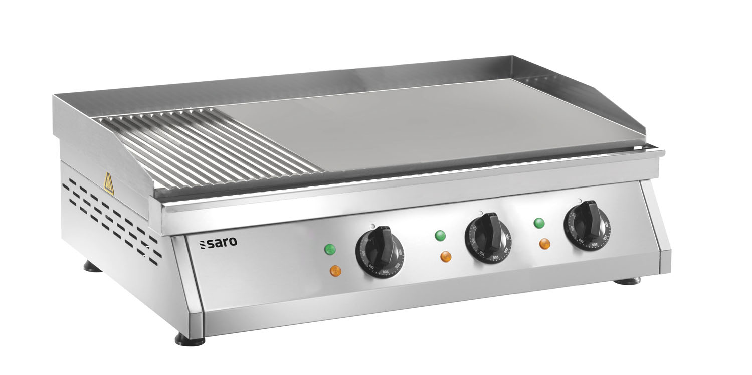 SARO Griddleplatte (gerillt + glatt) FRY TOP GH 760 R