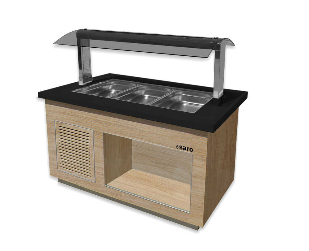 SARO Heißes Buffet für 3x 1/1 GN, Modell Premium Line SB-H130 OAK