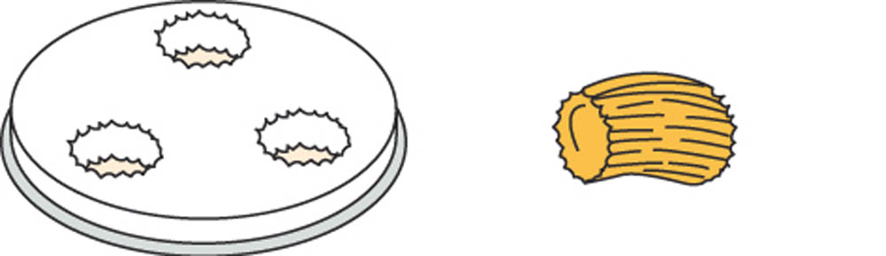 Pasta-Scheibe Ø 50 mm Gnocchi - für MPF 1,5