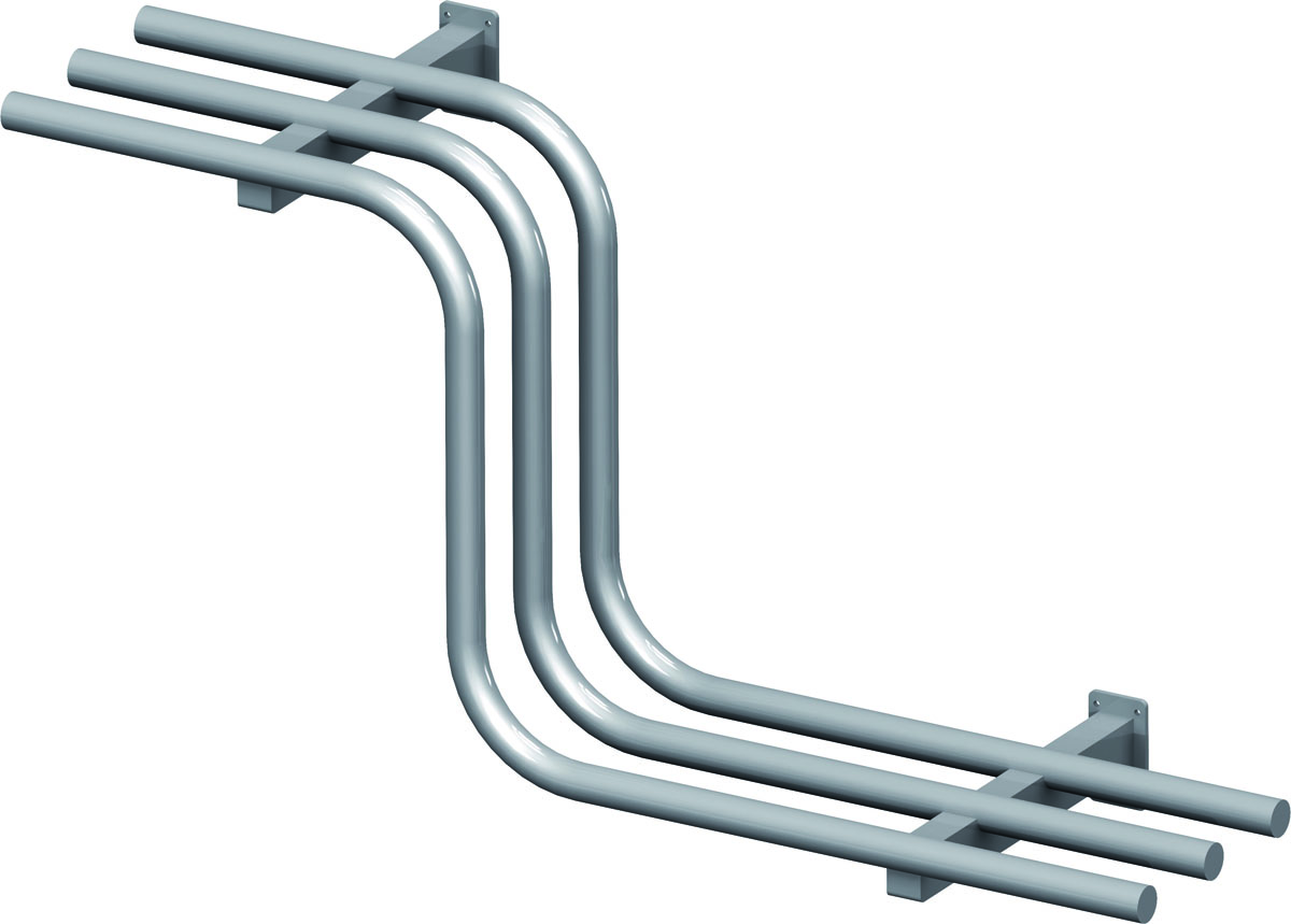 STALGAST Tablettrutsche, gebogen 600x335x450 mm für Speisenausgabesysteme