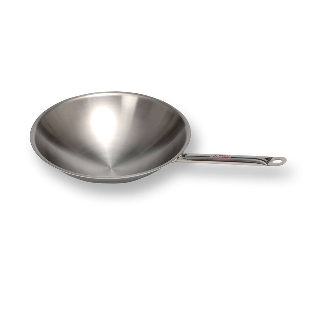 Berner WPR1ITC Wok-Pfanne Edelstahl für ITC Geräte