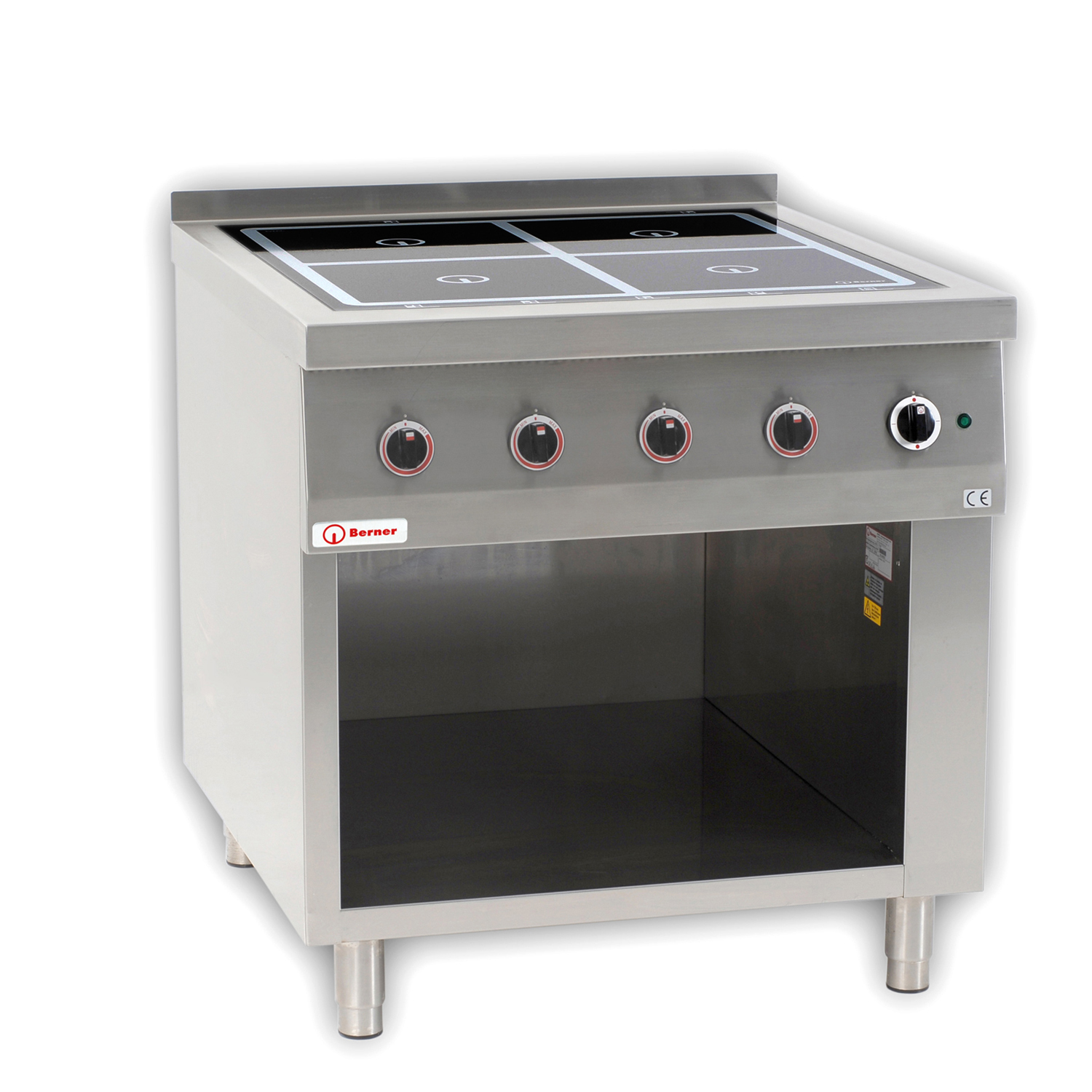 Berner BI4SHFL20 Standherd Induktion 4 Kochstellen Sondermodell