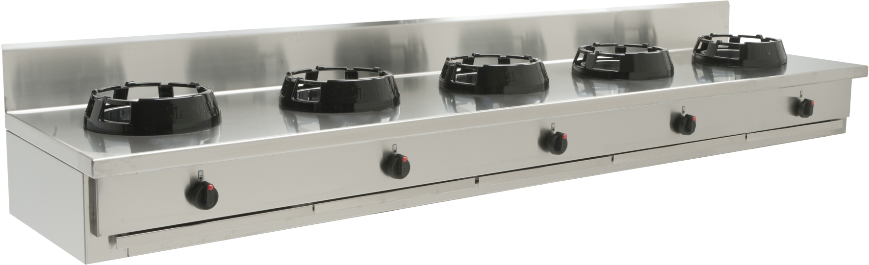 CASTA Chinaherd / Allgas-Wokherd 5 x 9,5kW Brenner, 47,5 kW, Tischgerät