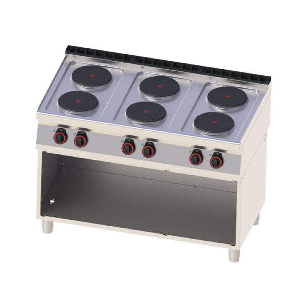 PROFIKOCHER 362323 Elektroherd, 6 Kochstellen