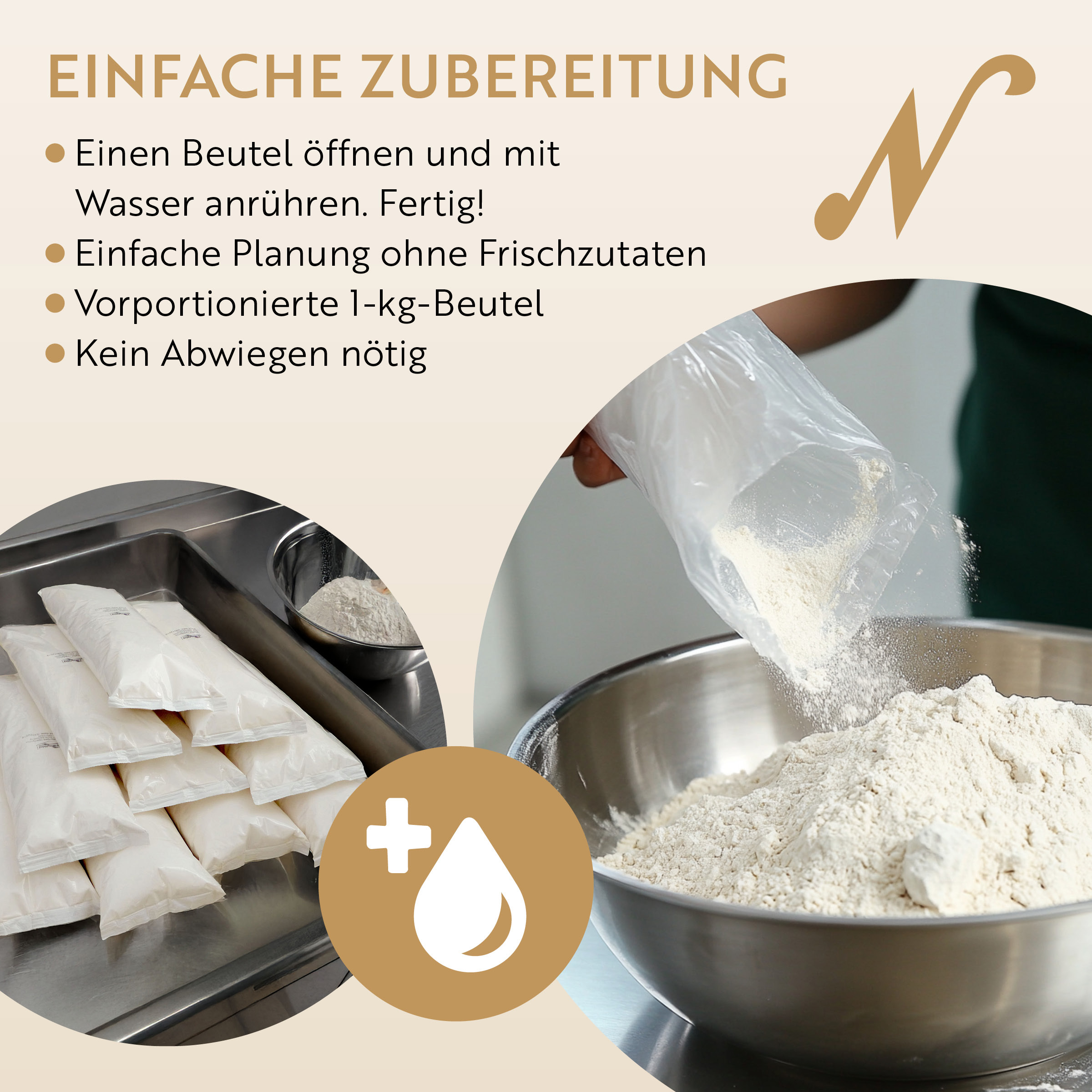 Poffertjes-Ready-Mix - Karton à 10 (10x 1) Neumärker 05-20125