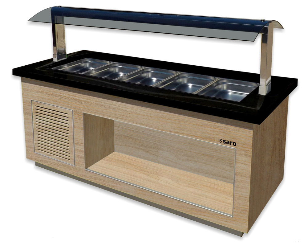 SARO Heißes Buffet für 5x 1/1 GN,  Modell PREMIUM LINE SB-H200 OAK