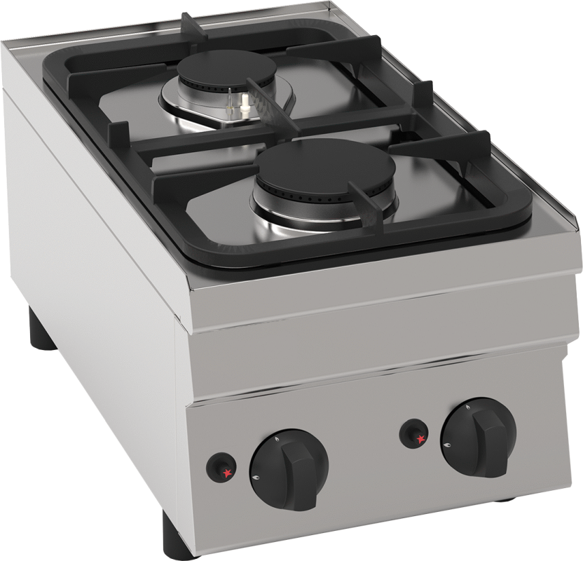 KBS Gas-Kochfläche mit 2 Brenner Tischgerät