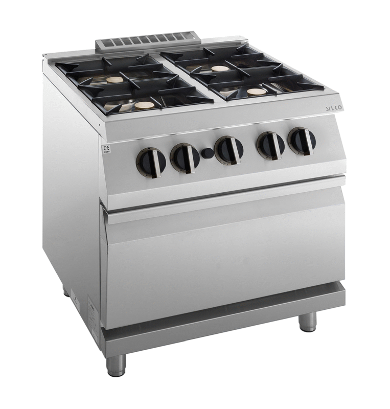 KBS Gas-Herd 4 Brenner mit Gas-Ofen