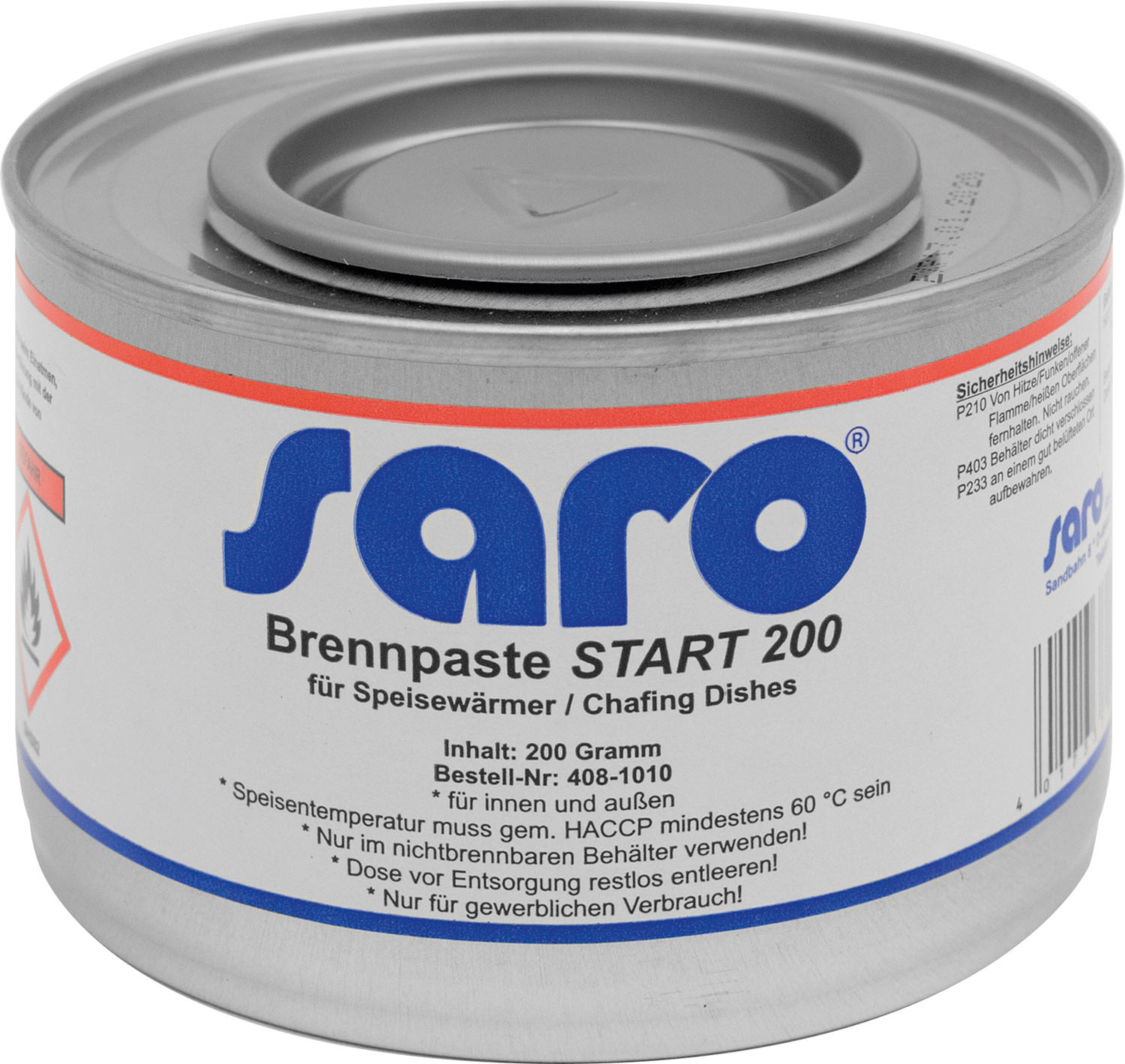 SARO Brennpaste START 200, 200-Gramm-Dose