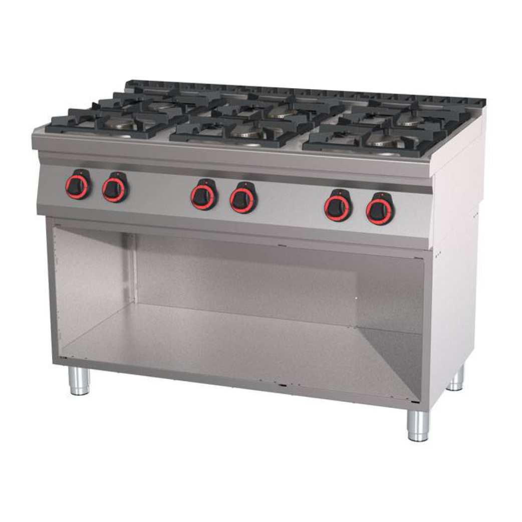 PROFIKOCHER 362012 Gasherd, 6 Kochstellen