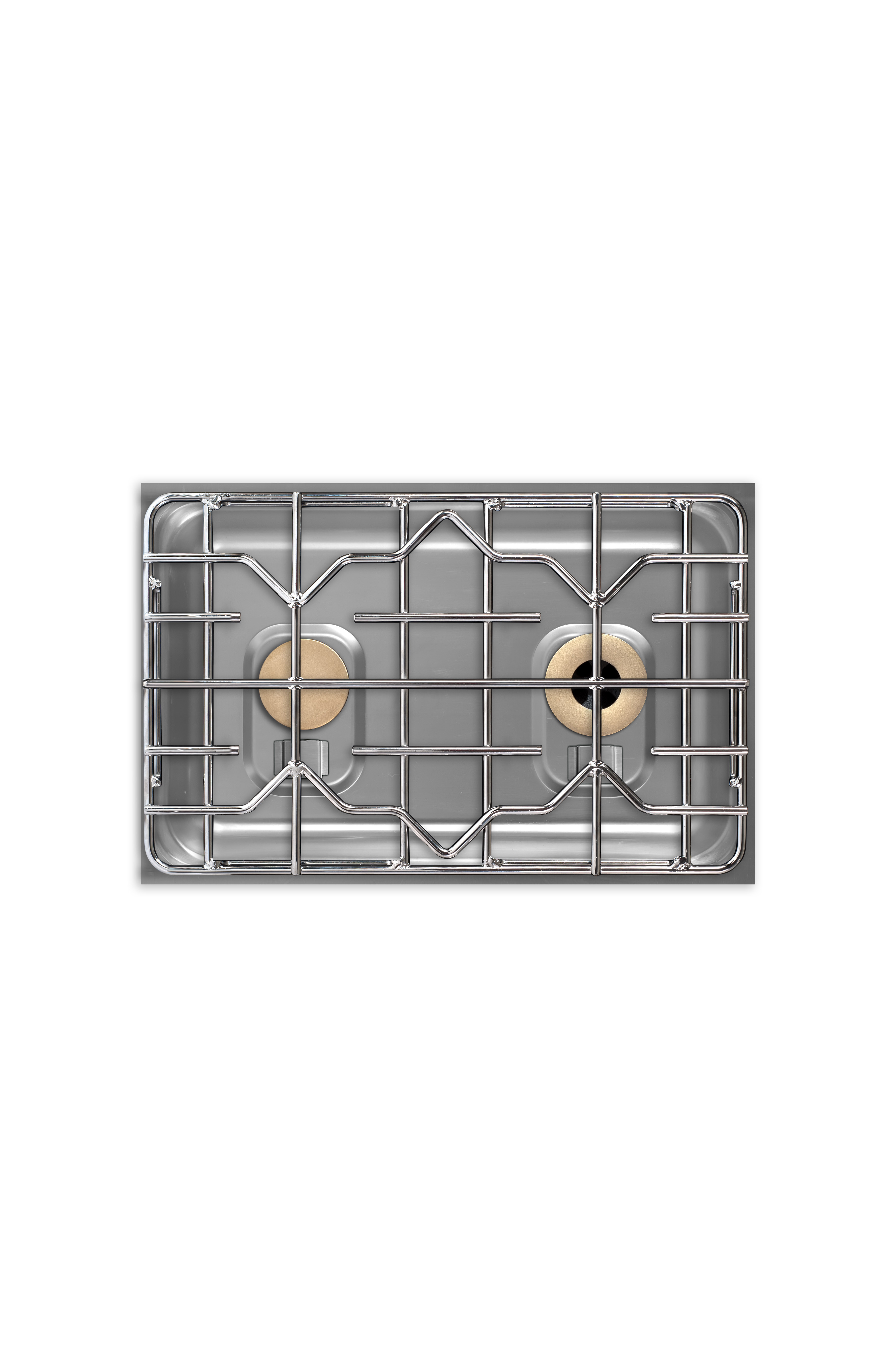 Berner BEG2S70Q Querformat-Gaskochfeld mit 2 Flammen für Gastronomiekochzeilen