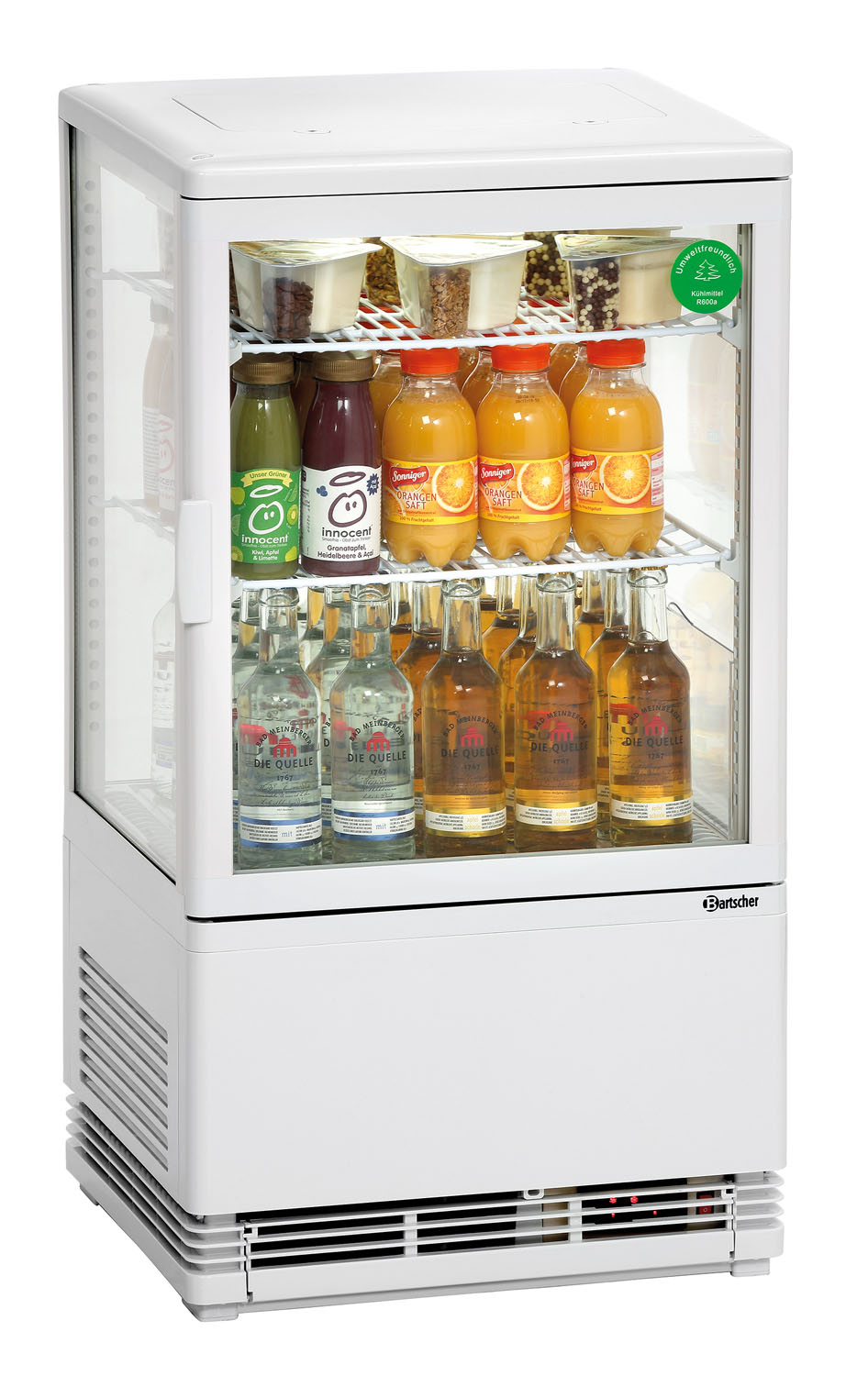 BARTSCHER Mini Kühlvitrine 58L, weiß - 700258G