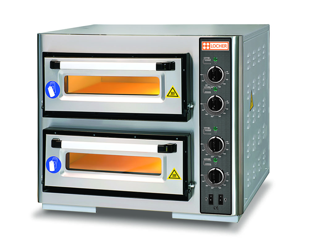 Pizzaofen ELP50/2  2x4 Pizzen je 250mm LOCHER by PROFIKOCHER 612771