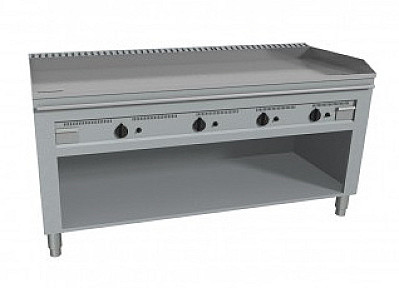CASTA Teppanyaki-Grill, Elektro, 4 Heizungen, 21,6 kW, Breite 180 cm, hartverchromt, Standgerät
