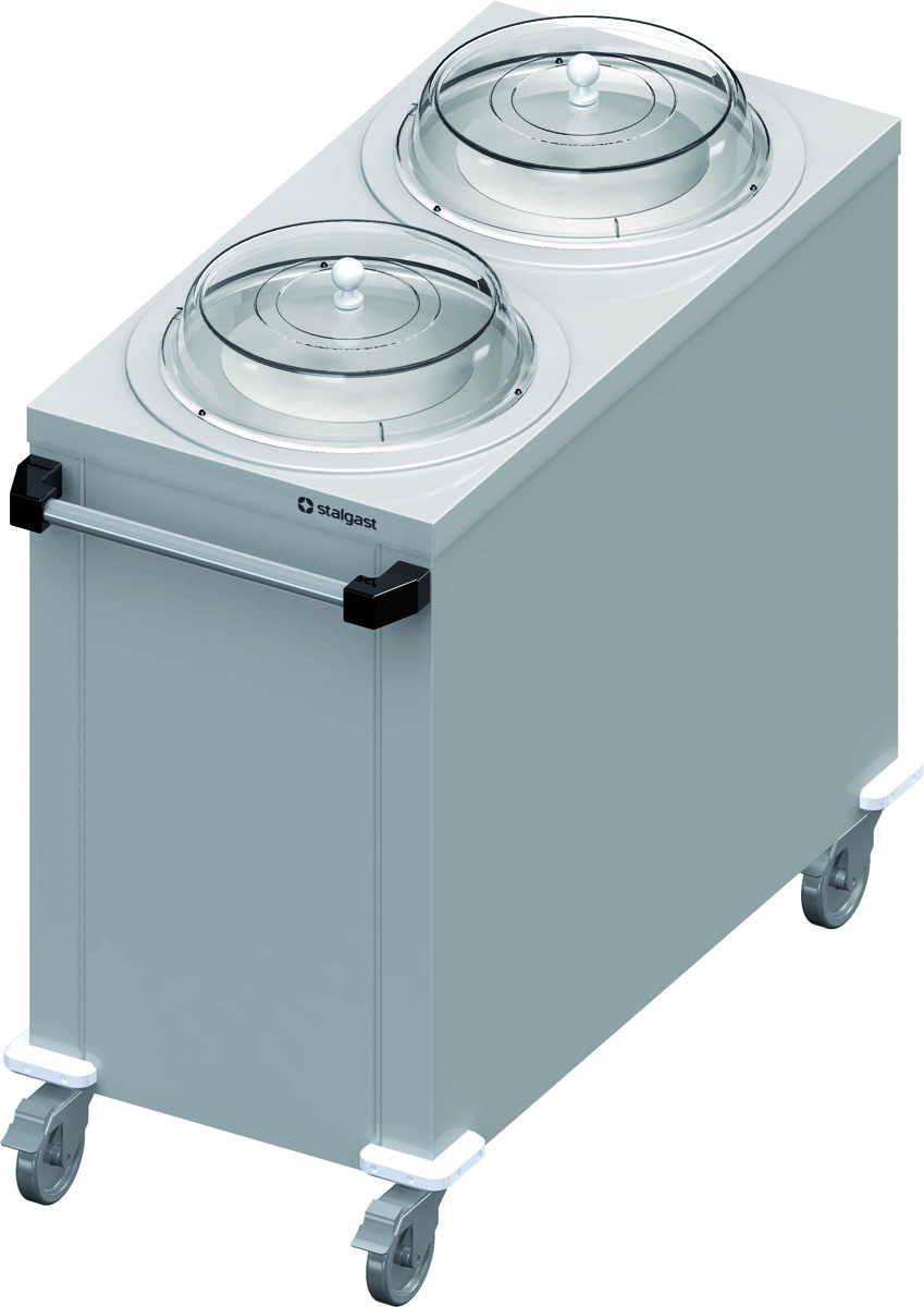STALGAST Doppel-Tellerspender, fahrbar 1000x510x880 mm für Speisenausgabesysteme