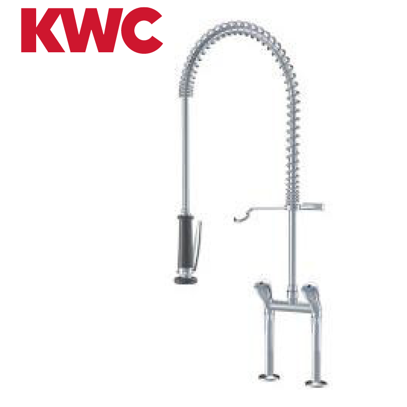 KWC Gastro K.24.42.62.000C71 Geschirrbrause ohne Schwenkauslauf Doppelrohr - Zweigriffmischer