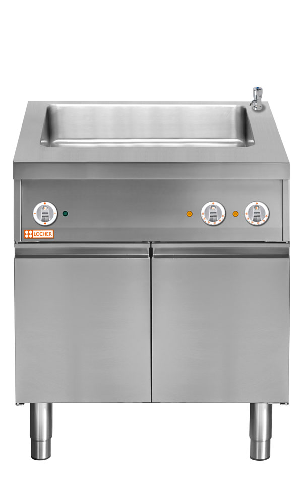 LOCHER 290641 Elektro-Wasserbad GN 2/1  - mit Teller-Wärmeschrank durchgehend