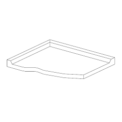 Aufpreis umlaufende Randvertiefung / Wulstrand zu Arbeitsplatte 60/70 cm