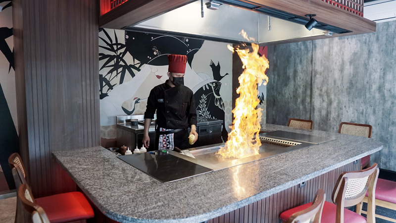 KBS Gas Teppanyaki-Grill mit 2 Heizzonen 14 kW Tischgerät