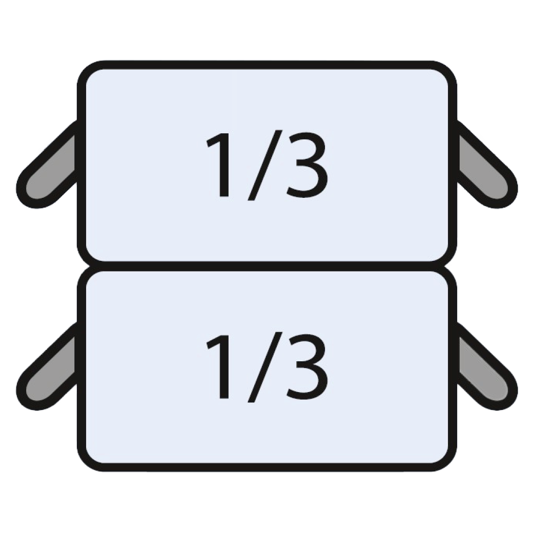 SARO E7/CPCEXE Nudelkorb-Set: 2 x 1/3 GN