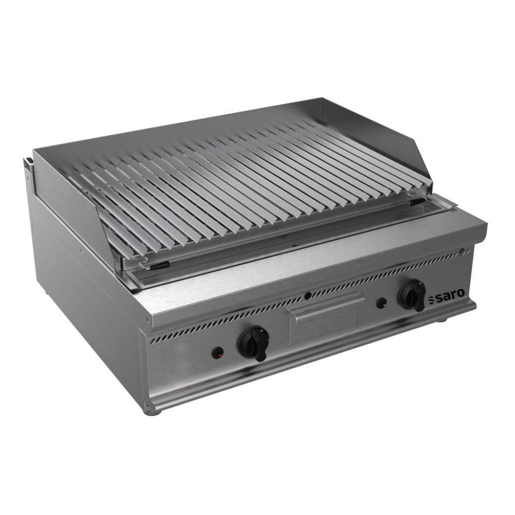SARO Gas-Lavasteingrill Tisch E7/BS2BB
