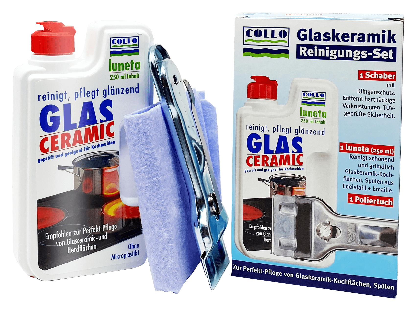Profi-Pflegeset für Glaskeramik 250 ml  MADE in GERMANY