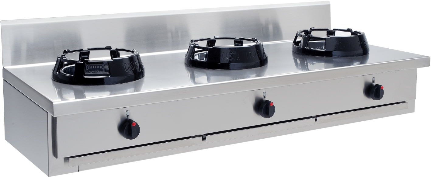 CASTA Chinaherd / Allgas-Woher 3 x 9,5kW Brenner, 27,5 kW, Tischgerät