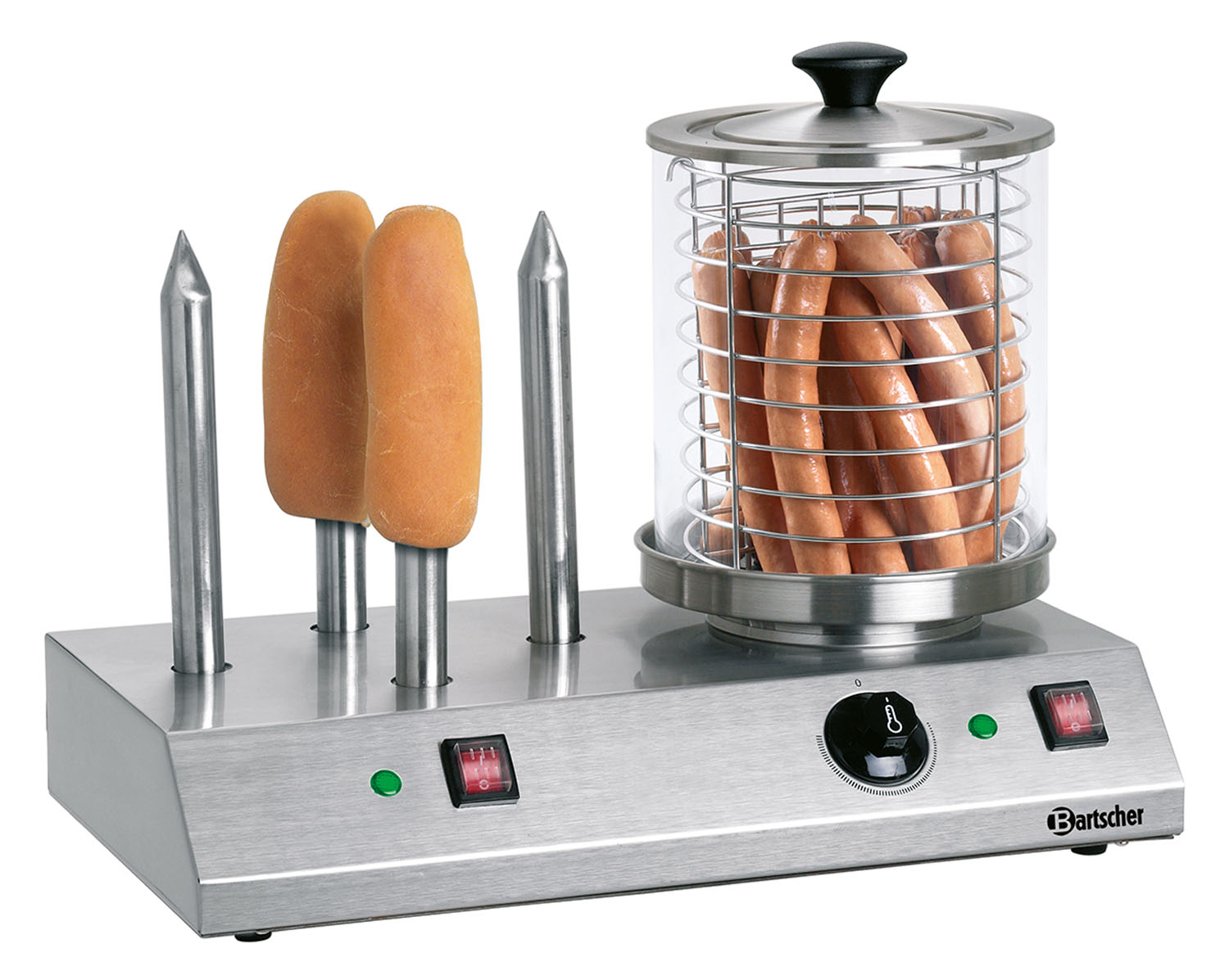 BARTSCHER Hot Dog-Gerät, 4 Toaststangen - A120408