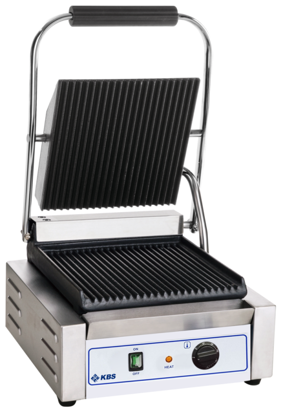 KBS Kontaktgrill Grillfläche 22x23 cm oben & unten gerillt